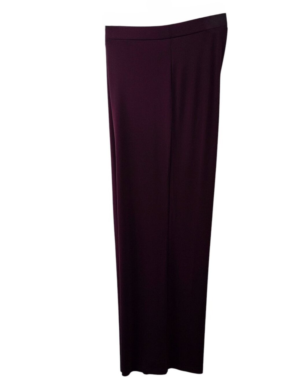 Iman Luxe Stretch Pull On Pants, Size 2X, Deep Burgundy